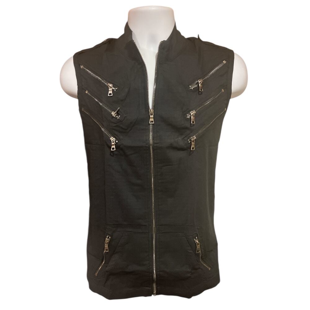 Andrew Christian Special Forces Capsule Zipper Vest Black Large